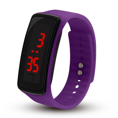 

Silicone LED Digital Watches Bracelet Wristwatch For Kids Clock Womens Digital Wrist Watch Sport Student