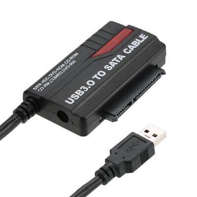 

USB 30 To SATA Adapter Hard Drive Converter Cable for 25" 35" SSD HDD with Power Supply Cable 12V 2A for PC Laptop