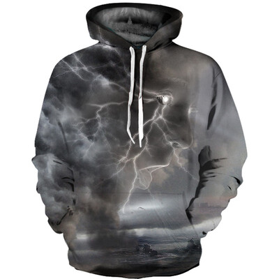 

Mens Hoodie 3D Printed Women Pullover Sweater