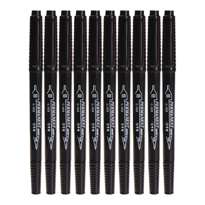 

Jin Wannian pass small double-headed marker pen 10 loaded G-902-001 black