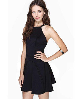 

Sexy Womens Club Backless Sling Strap Back Mini Skating Dress Cocktail Party Dresses