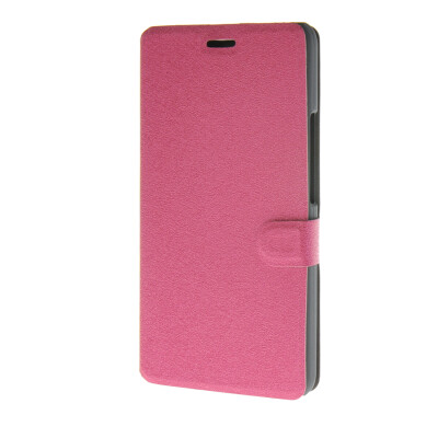 

MOONCASE Ultra thin matte surface Leather Wallet Flip Holster Pouch Stand Back Case Cover for Huawei Honor 6 Plus Hot pink