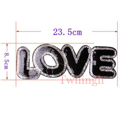 

1 Pcs Flower Patches Sequined Sticker Sew Iron On Patch Love Rose Flowers Applique Garment DIY Clothes Repair Badges For Wedding