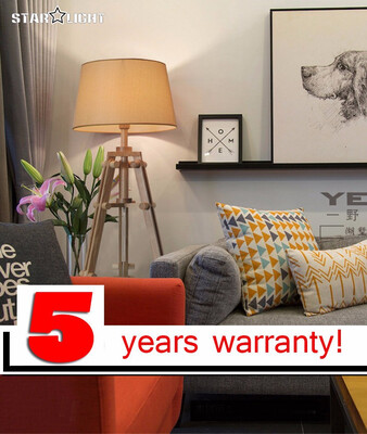 

Modern folding wood combination creative floor lamp restaurant floor lamp bedroom wood floor lamp cloth lampshade