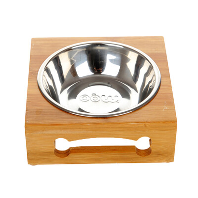 

Huayuan pets hoopet cat bowl single bowl cat rice bowl stainless steel cat food bowl cat dish cat table cat food bowl