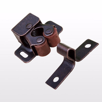 

4pcs Double ball roller Door lock catches door stopper cupboard cabinet pulley groove Spring touch latch Furniture Hardware