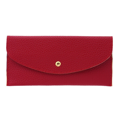 

Womens Handbag Evening Bag Pocket Card Wallet Alloy Button Faux Leather New