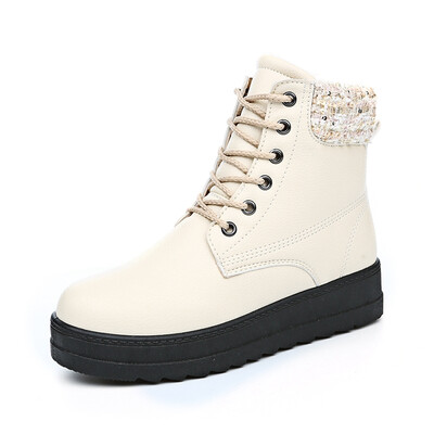 

GENERAL 2016 Women Fashion Winter Style Ankle Boots Casual PU Canvas Shoes Hot Sale Walking Leisure Sapatos Scarpe Donna