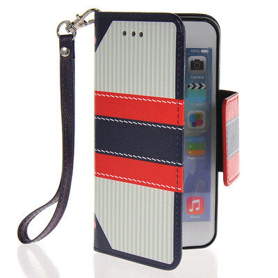 

MOONCASE Fashion Leather Side Flip Wallet Card Slot Pouch Stand Back чехол для Apple iPhone 6 Plus