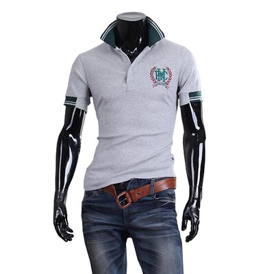 

Zogaa New Mens Polo Shirt Fashion Slim Embroidery All-matching