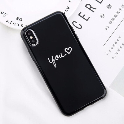 

iPhone 6 6s Plus Letter KING Back Cover Love Heart Soft TPU Cases For iPhone X 8 7 6S Plus