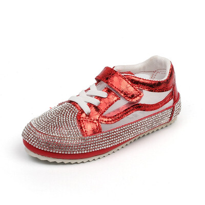 

Kids Shoes Boys Sports Shoes 2018 Spring And Autumn Fashion Bright Rhinestone Soft Sole Children Sneakers Girls Casual Shoes