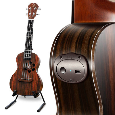 

Populele S1 Smart Ukulele Rosewood 23 Inch Soprano Acoustic Electric Guitar for Beginner 4 Strings Pro Ukulele Accessories Parts