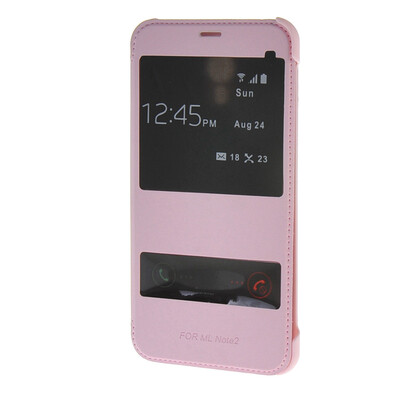 

MOONCASE Case for Meizu M2 Note Meilan Note2 Ultra Slim View Window Flip Leather Case Cover Pink