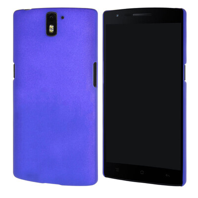 

MOONCASE 1+ OnePlus One ЧЕХОЛ ДЛЯ Hard Rubber Back Protective Dark Blue