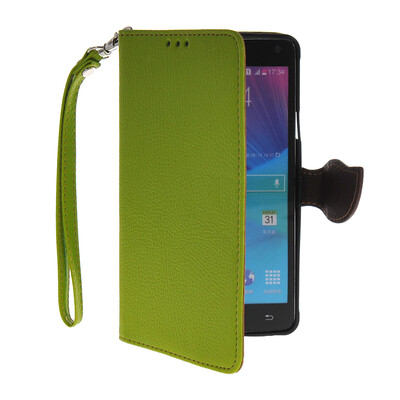 

MOONCASE Litch Skin Leather Side Flip Wallet Card Slot Pouch Stand Shell Back ЧЕХОЛ ДЛЯ Samsung Galaxy Note 4 N9100 Green