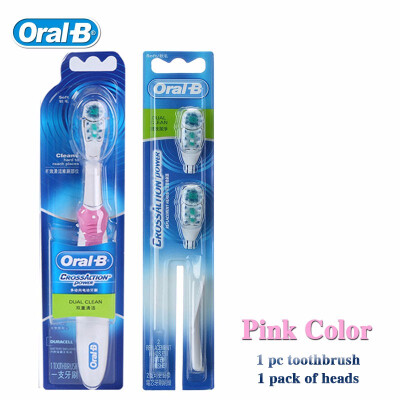 

Oral B Cross Action Electric Toothbrush for Adults Deep Clean Teeth Whitening Power Teeth Brush 2 Replaceable Tooth Brush Heads