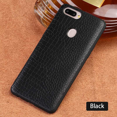 

Genuine Leather Phone Case For OPPO R11s Plus Crocodile texture Back Cover For R9 R9s Plus Cases