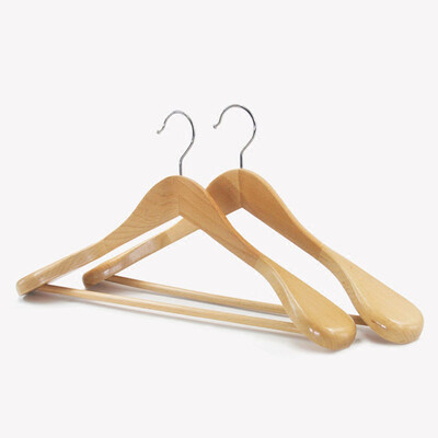 

Merlot Jia plus shoulder suit hanger solid wood wide shoulder hanger drying rack 1 Pack