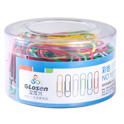 

Glosen color paper clip metal paper clip 160 29mm binding stationery 1020