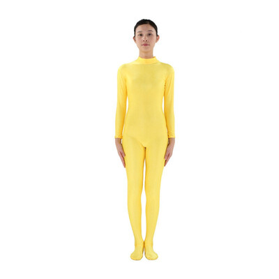 

24 Hrs Shipped Out Womens Unitards Fleshcolor Back Zippder Turleneck Unitards Womens Dacewears Yoga Footed Costumes