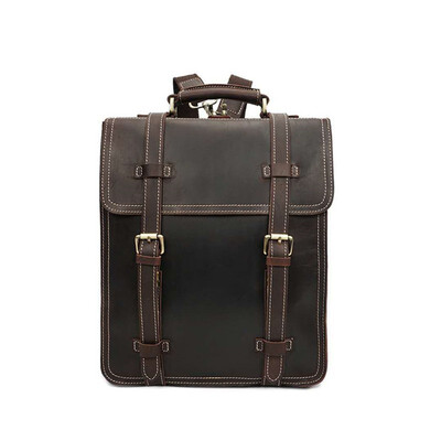 

Retro Crazy Horse Leather Mens Backpack Leather Backpack Mens Backpack Leather Backpack Computer Bag