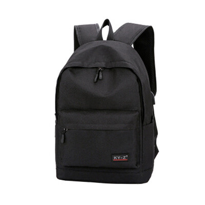 

ZHANAO2018 new student bag mens solid color backpack casual outdoor backpack