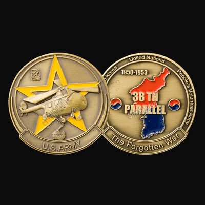 

Korean War 38th Parallel The Forgotten War Commemorative Coin Art Collection