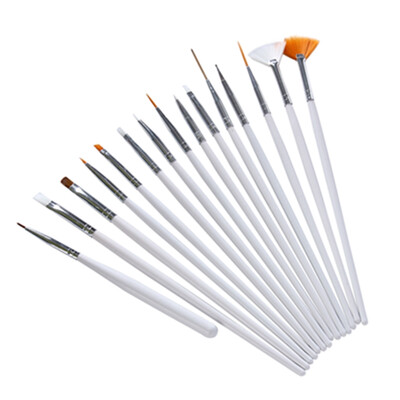 

15pcs Nail Art Design Painting Dotting Detailing Pen Brushes Bundle Tool Kit Set