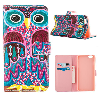 

MOONCASE ЧЕХОЛ ДЛЯ iPhone 6 Plus (5.5") Flip Leather Wallet Card Slot Foldable Stand Feature [Pattern series] /a12