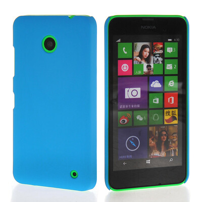 

MOONCASE Hard Rubberized Rubber Coating Devise Back чехол для Nokia Lumia 630 Blue