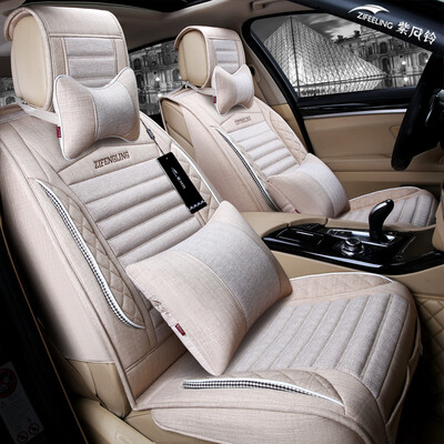 

Purple wind bell imitation linen four seasons car seat four seasons pad Fox Mazda Skoda wing Braun moving to the Cruze CRV Sagitar Magotan car seat cushion Q02 Deluxe Edition Khaki