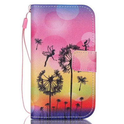 

мити моды Flip пу кожаная сумка для Samsung Galaxy основных премьер - g360 g360h g3606 g3608 g3609 цветы бумажник покрытия