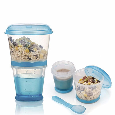 

Breakfast Drink Cups Portable Yogurt&Cereal To-Go Container Cup