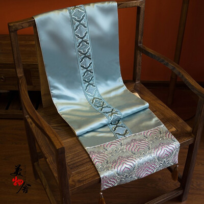 

Thick Table Runner Europe Back Shape Stripes Wedding Luxury Embroidery Room Sofa Home Hotel Bedding Decoration TableCloth cloth