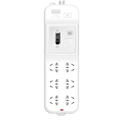 

Breeze kyfen QF-705 Leakage protector strip patch panel independent switch security protection terminal block 6 full length 3 meters new national standard