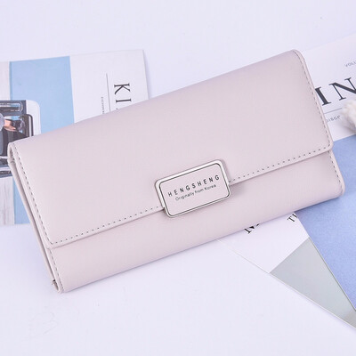 

Purse female long small fresh handy multi function handbag personalized buckle pocket money tide bag