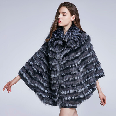 

Natural Fur Coat Womens Winter Coat Fox Fur Jacket Real Fur Coat Fashion Wide Sleeve Design Fur Collar 2018 New Discount