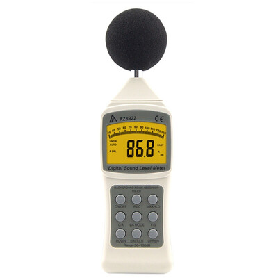 

AZ 8922 Taiwan Hengxin digital noise meter decibel tester noise tester car sound level meter noise decibel meter low frequency noise tester