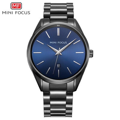 

MINI FOCUS Fashion Business Stainless Steel Strap Men Quartz Watch MF0050G
