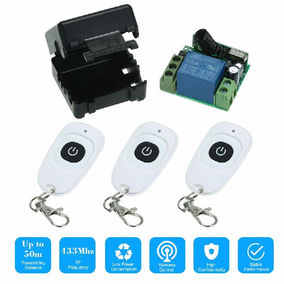 

433MHz DC12V 1CH RF Wireless Remote Control Switch 5PCS RF 433MHz Transmitter Remote Controls For Household Appliances Electroni