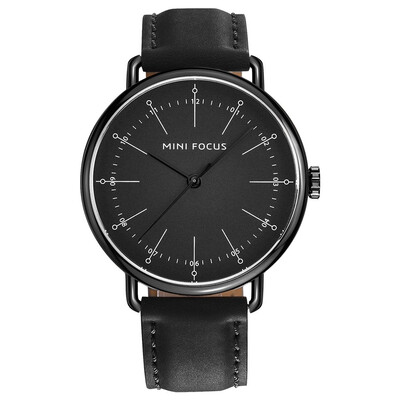 

BOFUTE Male Watches Casual Watch Japanese Movement Waterproof Genuine Leather Strap 0056G
