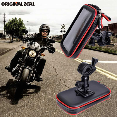 

Upgrade Universal Waterproof Bag Motorcycle Bicycle Holder Mobile Phone Support Bike Handelbar Stand Mount GPS 2 Card slots