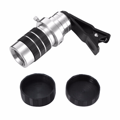 

Cell Phone Camera Lens 8X Telephoto with Universal Clip Mini Tripod Phone Telescope Extendable Tripod portable removable