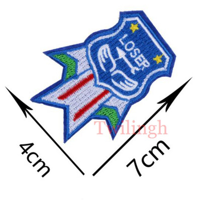 

1 pcslot Brand Embroidered Patches Letter Cartoon Color Sequin Patch Iron On Fabric Badge Sew On Clothes Appliques DIY Stickers
