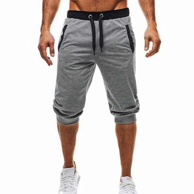 

Summer Sporting Mens Mixed Color Printing Elastic Waist Short Pants