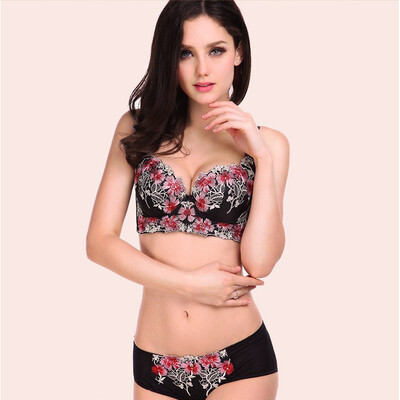 

Women bra set push up bra set underwear 2016 new women sexy bra set women lingerie plus size bra and panty set