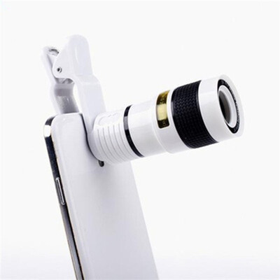 

Universal 8X Zoom Optical Clip Mobile Phone Telescope Camera Lens Clip For Cellphone Smartphone Notebook PC