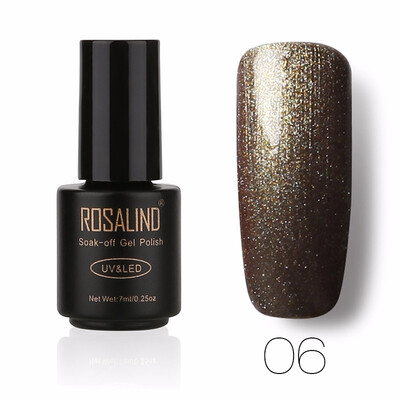 

ROSALIND Gel 1 Black Bottle 7ML Pure Color 58 Colors 01-58 Gel Nail Polish Soak Off Nail Art Semi-Premanent UV LED Gel Lacquer