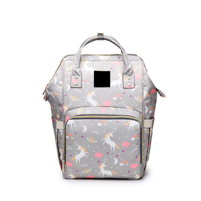 

Large Capacity Unicorn Mommy Maternity Diaper Nappy Bag Printed & Solid Wet Bag Travel Backpack Desiger Nursing Baby Bag